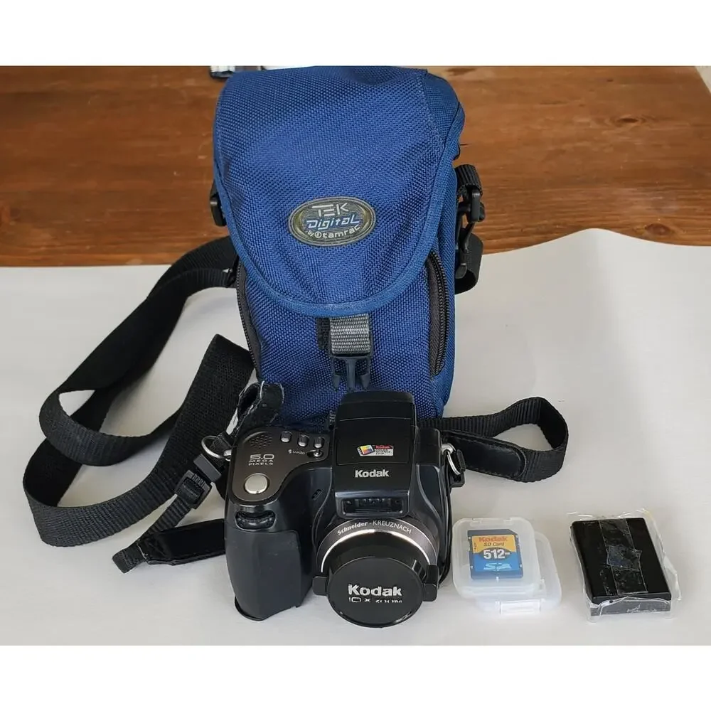Working Kodak EasyShare DX7590 5.0 Mp With Case Extra Battery Extra SD Card